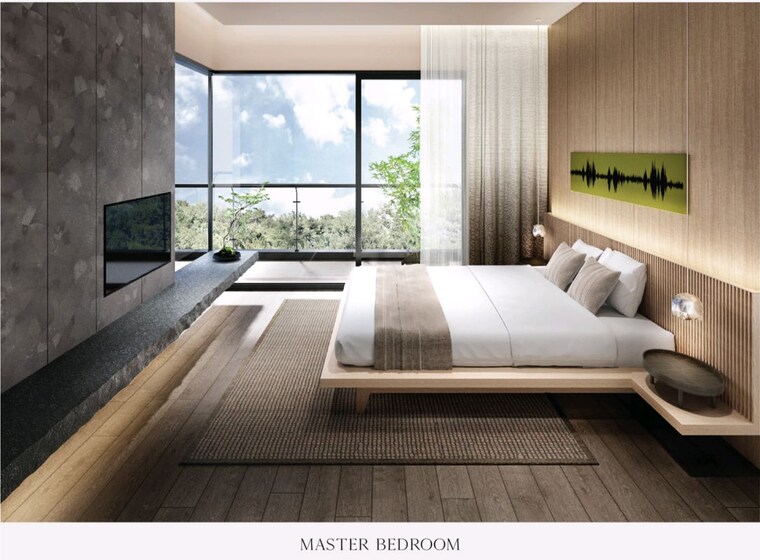 Master Bedroom, krisumi-waterside-residences 3.5 Bedroom 2700 Sq.Ft. Apartment In Sector 36a Gurgaon 9939759