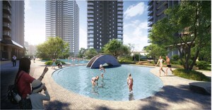 Swimming Pool in 3.5 BHK Apartment at Krisumi Waterside Residences, Sector 36a – for Sale