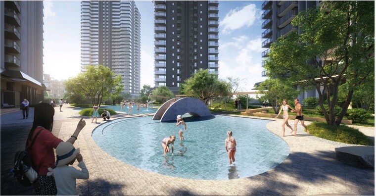 Swimming Pool, krisumi-waterside-residences 3.5 Bedroom 2700 Sq.Ft. Apartment In Sector 36a Gurgaon 9939759