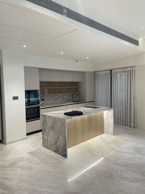 Kitchen in 3 BHK Apartment at Lodha The World Towers World One Tier 2, Worli – for Rent