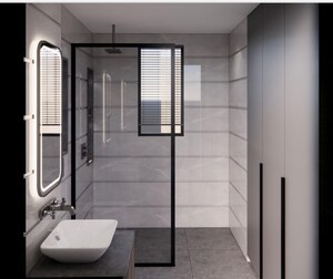 Attached Bathroom in 4 BHK Builder Floor at BPTP Amstoria, Sector 102 – for Sale