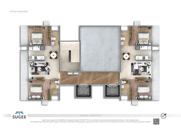 Floor Plan in 2 BHK Apartment at Sugee Srushti, Dadar East – for Sale