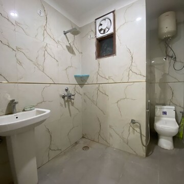 Bathroom in 2 BHK Builder Floor at Chattarpur – for Rent