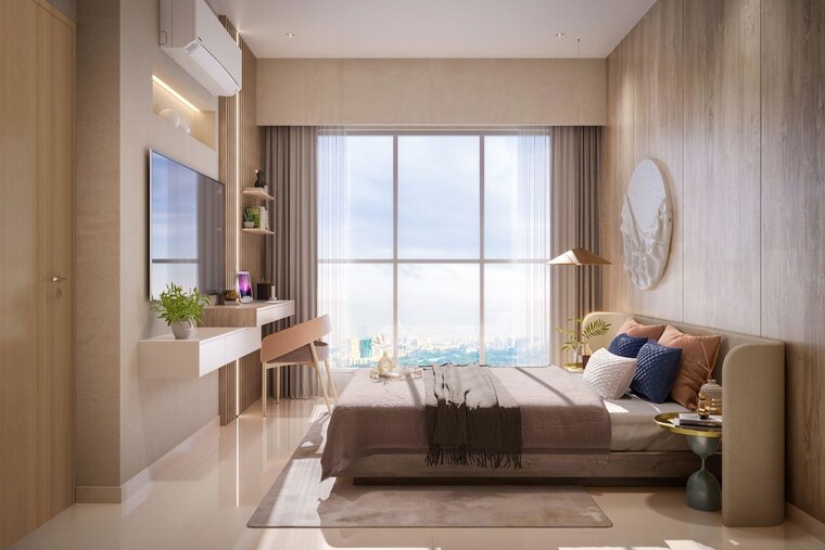 Living Room, mahindra-marina-64 3 Bedroom 968 Sq.Ft. Apartment In Malad West Mumbai 9940064