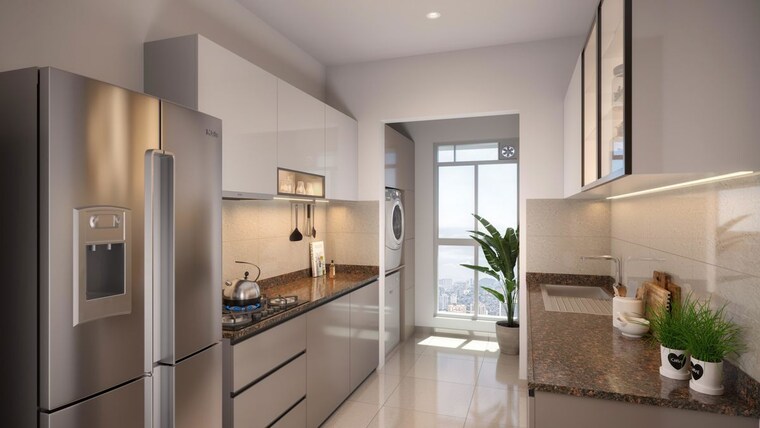 Kitchen, mahindra-marina-64 3 Bedroom 1100 Sq.Ft. Apartment In Malad West Mumbai 9940080