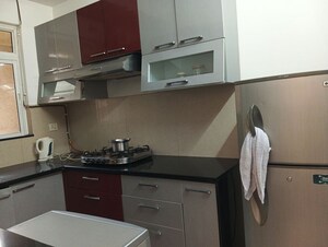 Kitchen in 1 BHK Apartment at Hiranandani Meadows, Manpada – for Rent