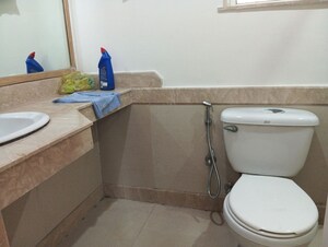 Bathroom in 1 BHK Apartment at Hiranandani Meadows, Manpada – for Rent