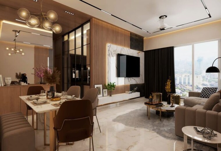 Living Room, gami-asters 2 Bedroom 1270 Sq.Ft. Apartment In Ghansoli Navi Mumbai 9940235