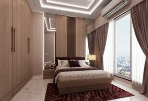 Bedroom in 2 BHK Apartment at Gami Asters, Ghansoli – for Sale