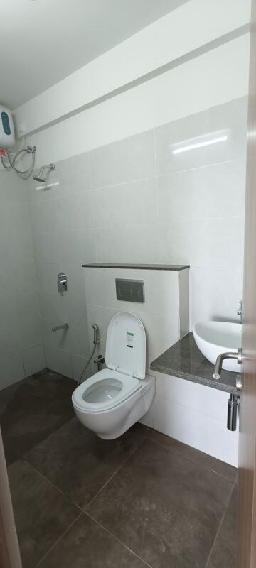 Bathroom in 2 BHK Apartment at Shapoorji Pallonji BKC 28, Bandra East – for Rent