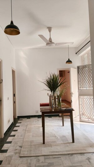 Staircase in 3 BHK Builder Floor at Vasant Vihar – for Rent