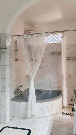 Bathroom in 3 BHK Builder Floor at Vasant Vihar – for Rent