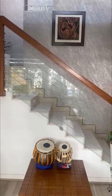 Staircase in 3 BHK Independent House at Aluva – for Sale