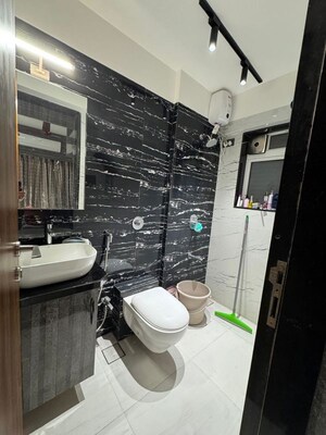 Bathroom in 3 BHK Apartment at Sanghvi Infenia, Santacruz East – for Rent