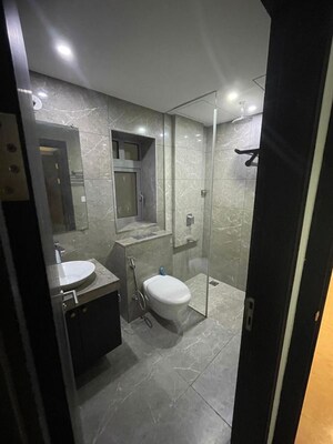 Bathroom in 2 BHK Apartment at Oberoi Realty Esquire, Goregaon East – for Rent