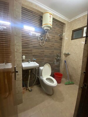 Bathroom in 1 RK Builder Floor at Vipul Square, Sushant Lok I – for Rent