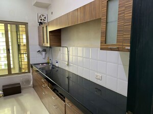 Kitchen in 2.5 BHK Apartment at Oberoi Realty Woods, Goregaon East – for Rent