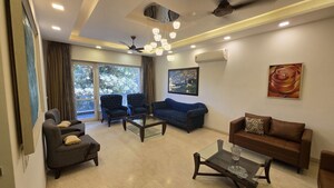 Living Room in 4 BHK Builder Floor at Sushant Lok I – for Rent