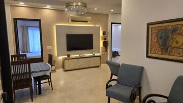 Living Room in 4 BHK Builder Floor at Sushant Lok I – for Rent
