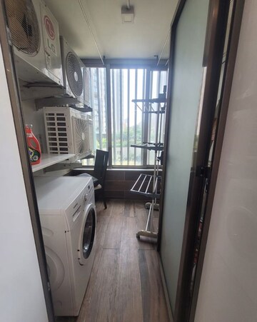 Balcony in 2.5 BHK Apartment at Oberoi Realty Woods, Goregaon East – for Rent