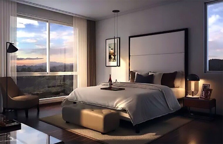 Bedroom, elan-mercado Studio 720 Sq.Ft. Apartment In Sector 80 Gurgaon 9938847