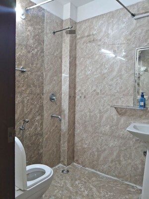 Bathroom in 3 BHK Builder Floor at Kailash Colony – for Rent