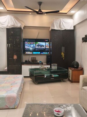 Living Room in 1 BHK Apartment at Ahimsa Tower, Malad West – for Sale