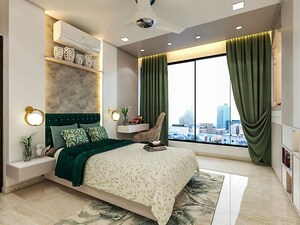 Bedroom in 3 BHK Apartment at Oberoi Realty Esquire, Goregaon East – for Rent