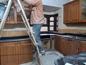 Staircase in 3 BHK Builder Floor at East Of Kailash – for Rent