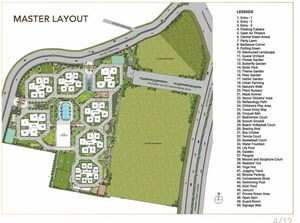 Master Plan in 4 BHK Apartment at Aurobindo Kohinoor, Serilingampally – for Sale