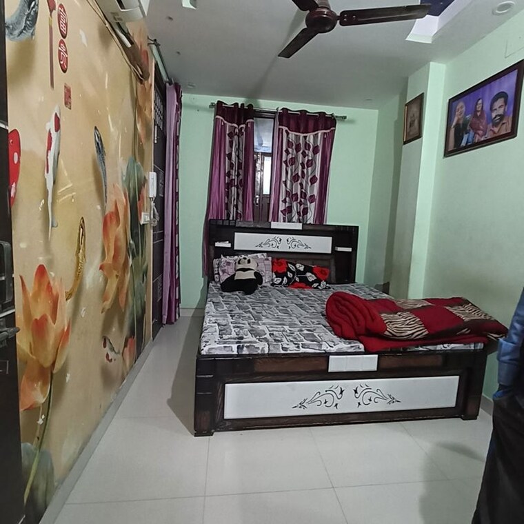 Bedroom, raj nagar 2 Bedroom 80 Sq.Yd. Builder Floor In Raj Nagar Delhi 9942826
