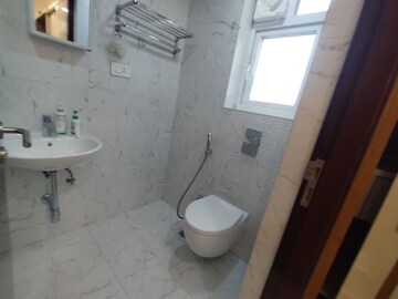 Bathroom in 3 BHK Apartment at Rajapushpa Provincia, Narsingi – for Rent