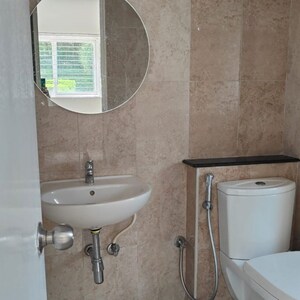 Bathroom in 2 BHK Apartment at Mantri Webcity, Hennur Road – for Rent