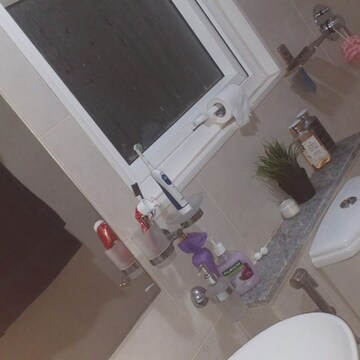 Bathroom in 2 BHK Apartment at Mantri Webcity, Hennur Road – for Rent