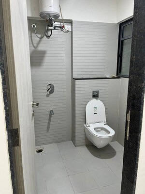 Bathroom in 1 RK Apartment at Darshan Park CHS, Aundh – for Rent
