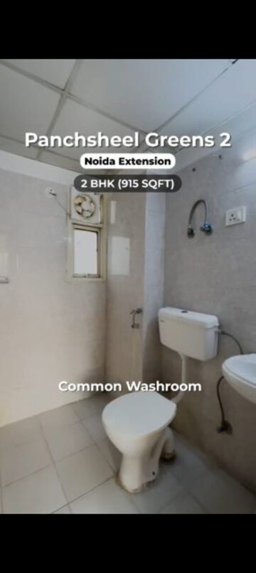 Bathroom in 2 BHK Apartment at Panchsheel Greens II, Sector 16 Greater Noida – for Sale