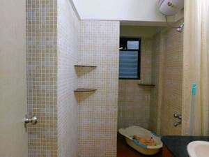 Bathroom in 3 BHK Apartment at Gera Emerald City, Kharadi – for Rent