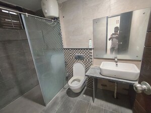 Bathroom in 3 BHK Apartment at Maruti The Serenade, Jubilee Hills – for Rent