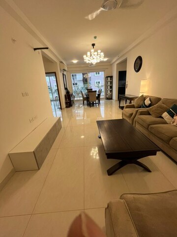 Living Room in 3 BHK Apartment at Prestige Beverly Hills, Kokapet – for Rent