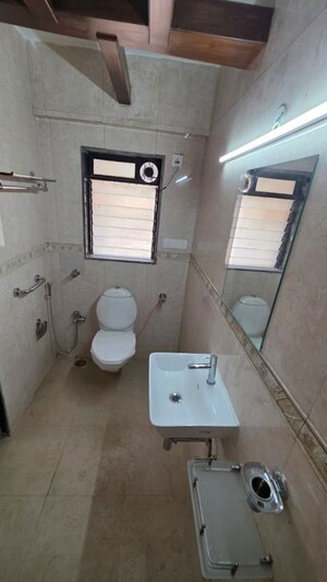 Bathroom in 3 BHK Apartment at Renuka CHS Bandra, Bandra East – for Rent