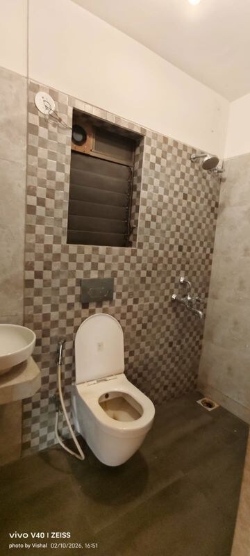 Bathroom in 2 BHK Apartment at Bhoomi Acres, Thane West – for Rent