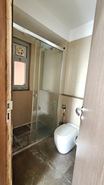 Bathroom in 3.5 BHK Apartment at New Dindoshi Omkar CHS, Goregaon East – for Rent