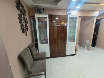 Living Room in 3 BHK Apartment at The Wadhwa Solitaire, Kolshet Road – for Sale