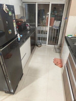 Kitchen in 3 BHK Apartment at The Wadhwa Solitaire, Kolshet Road – for Sale