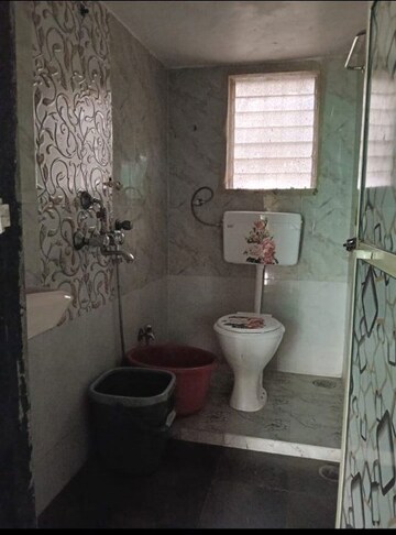 Bathroom in 1 BHK Apartment at Sai Baba Enclave, Goregaon West – for Rent