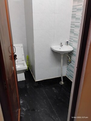 Bathroom in 1 BHK Builder Floor at Burari – for Rent
