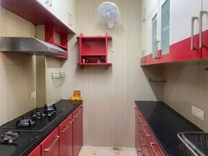 Kitchen in 3 BHK Apartment at Dheeraj Gaurav Heights, Jogeshwari West – for Rent