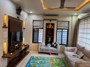 Living Room in 3.5 BHK Penthouse at Kharadi – for Rent