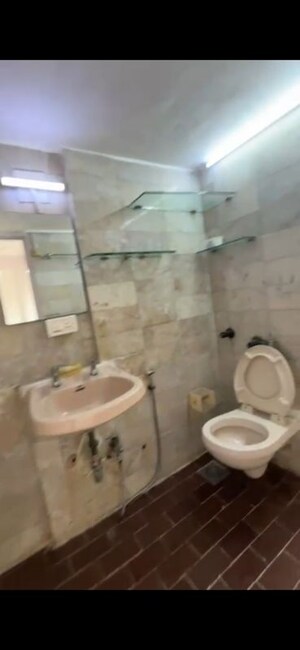 Bathroom in 3 BHK Apartment at Link Garden, Andheri West – for Rent