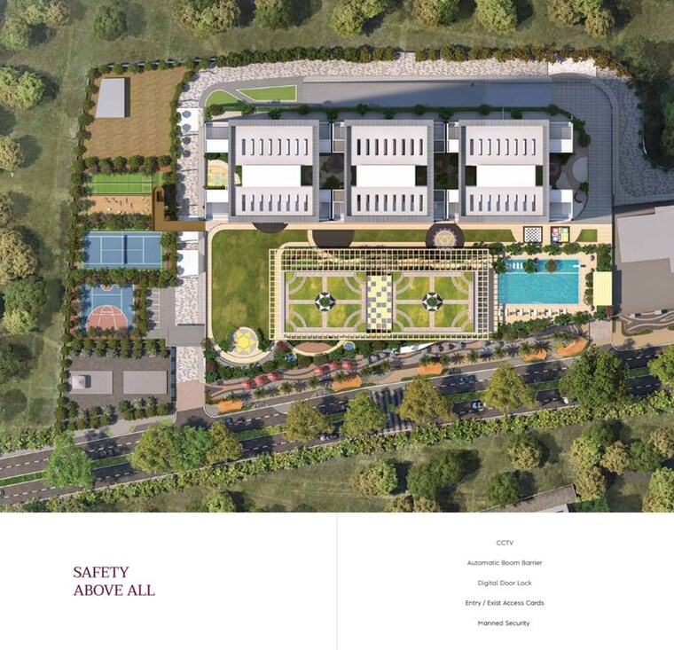Master Plan, mantra-sky-homes 3 Bedroom 2059 Sq.Ft. Apartment In Magarpatta City Pune 9945797